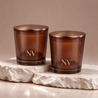 Bocaux à bougies en verre personnalisés OEM ODM 7,44 oz 10,65 oz 14,20 oz avec couvercles en bois pour marques de bougies à étiquette privée