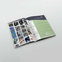 Brochure/Booklet/Magazine/Catalogue personnalisé imprimé et relié, papier offset, avec plastification et impression couleur
