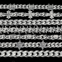 Collar con colgante de acrílico transparente de moda único, joyería de pareja, cadena de eslabones Punk, collar de corazón de Ángel personalizado 2025