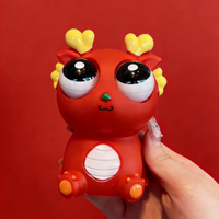 Jouets anti-stress en silicone Dragon à yeux bouffants, créatifs et amusants, vente en gros, jouet anti-stress Dragon mignon et amusant, très demandé