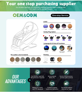 Sillón de Masaje Premium 4D de Cuero Genuino, Hecho a Mano, con Monitoreo de Salud, Aromaterapia, Bolsas de Aire Ajustables, Bluetooth, para el Hogar - Product Image 5