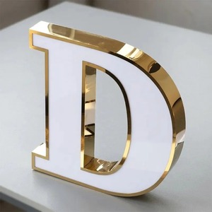 Letrero LED Metálico RGB Personalizado, Logotipo Luminoso para Pared, <span class=keywords><strong>Letras</strong></span> Digitales Acrílicas 3D para Exteriores, Letrero para Fachada de Tienda, Letrero para Tienda - Product Image 1