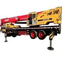 Grue de camion hydraulique d'occasion STC250 de 25 tonnes, hauteur de levage 42m, grue mobile sur camion à vendre