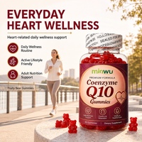 Complément alimentaire quotidien de 60 gommes de coenzyme Q10 sans sucre, végétaliennes, pour la santé cellulaire, le soutien mitochondriel, le renforcement immunitaire et l'action antioxydante