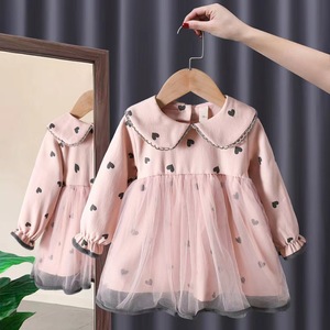 2023 robes pour filles en gros infantile enfant en bas âge bébé petite fille princesse Smock robes mignon rose Pageant robe de soirée de mariage - Product Image 3