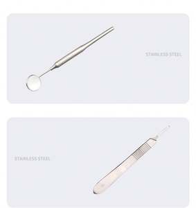 Kit d'instruments d'implant dentaire 26 pièces, dentisterie dentaire, pince à mordre les os, sonde de séparation périostée, portée orale, marteau à os - Product Image 5