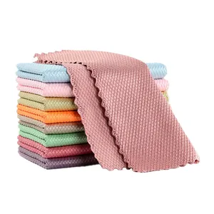 Customized Cleaning Microfiber Eyeglass Microfiber Plain Colour Waffle Towels Dacron Water Absorption Cleaning Cloth