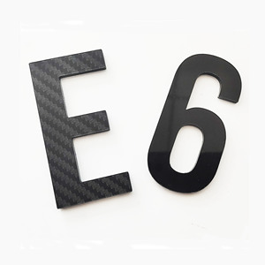 Acrylic Number License Plate Number 3D Black Acrylic Plastic Letters License Plate Acrylic Letter - Product Image 1