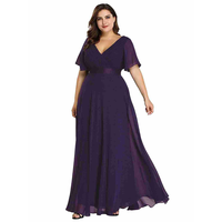 Robe grande taille pour femmes 4XL 5XL 6XL 7XL, robe de demoiselle d'honneur rose à manches courtes, robe de soirée maxi grande taille