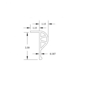 حاجز مطاطي P مقاوم للأشعة فوق البنفسجية لجسر عائم حامي حافة القارب البحري - Product Image 5