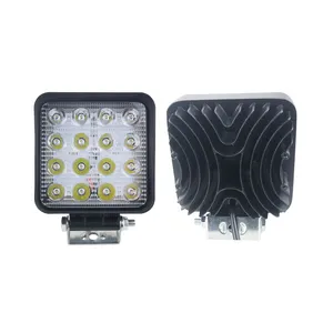 Bán Buôn 4Inch LED Sương Mù Ánh Sáng 6000K 12V 24V 48W Vuông Xe LED Làm Việc Ánh Sáng Cho Lái Xe Xe Tải Thuyền Máy Kéo 4X4 SUV