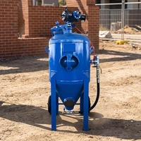 Machine de sablage professionnelle pour l'entretien des structures en acier, à jet abrasif haute vitesse