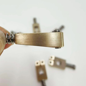 Chevilles de pont à trou rond de 10,5 mm, couleur laiton originale, couleur acier inoxydable original, pour pièces de guidage de cordes de guitare électrique - Product Image 3