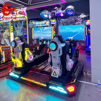 Simulateur de tir anglais à monnayeur en métal, à haute rentabilité, avec fonctionnalités de jeu d'arcade somatosensoriel, pour parc d'attractions