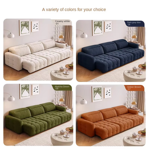 أريكة فرنسية من قماش الشنيل بثلاثة مقاعد طراز لورانس كهربائية قابلة للتمدد مع مسند ظهر قابل للتعديل بدون مساحة بين الجدار والأريكة - Product Image 6