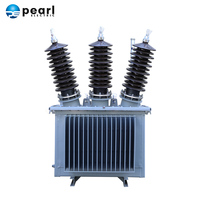 Transformateur de distribution triphasé immergé dans l'huile, 5000 KVA, à enroulement en cuivre, refroidissement ONAN, connexion Dyn11, monté sur socle, pour usage extérieur