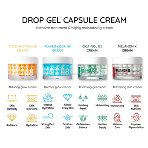 Crème <span class=keywords><strong>Visage</strong></span> Hydratante Légère au Niacinamide, <span class=keywords><strong>Cica</strong></span>, PDRN de Saumon et Collagène Rose en Capsules pour une Peau Effet Verre – Marque Blanche - Product Image 5