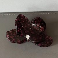 Pince à cheveux florale en acétate avec strass pour mariage, bal de promo, fête et usage quotidien