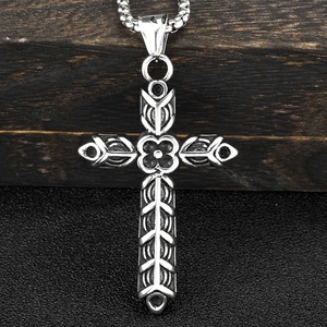 Viking Odin Celtic Knot Cross Pendant Necklace Stainless Steel, Vintage Norse Amulet Jewelry Viking Gifts - Product Image 2