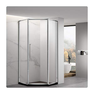 <span class=keywords><strong>Cabine</strong></span> <span class=keywords><strong>de</strong></span> <span class=keywords><strong>douche</strong></span> pivotante <span class=keywords><strong>de</strong></span> haute <span class=keywords><strong>qualité</strong></span> en verre diamanté, acier inoxydable, cadre complet pour salle <span class=keywords><strong>de</strong></span> bain - Product Image 6