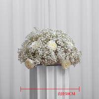 Bouquet de fleurs Gypsophila pour la décoration de table de mariage, centre de table de mariage de luxe