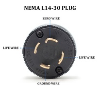 US Haute Qualité Nema L14-30P 30 Amp Twist Lock Plug Adaptateur Mâle Verrouillage Anal Plug Verrouillage Plug pour Générateur
