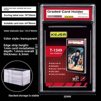 Boîte de rangement en plastique pour cartes gradées Magic The Gathering, Pokémon, PTCG, Star Player Cards, My Little, avec support de notation 35PT