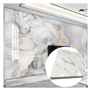 Marble Design PVC Uv Sheet For Wall Decoration