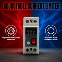 Disjoncteur électronique CNFLY à récupération automatique AC220V, limiteur de courant réglable simple 16A, relais de protection contre les surcharges