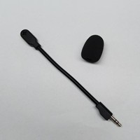 Microphone de remplacement détachable pour casque de jeu Logitech G Pro X2, microphone 3,5 mm avec couvercle en mousse, réduction du bruit