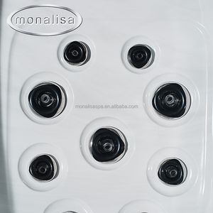 Baignoire <span class=keywords><strong>spa</strong></span> moderne Mini masseur Baignoire autoportante Baignoire d'hydromassage Maison 3 personnes Massage d'air extérieur Acrylique Bains à remous nordiques - Product Image 6