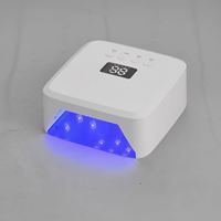 Lampe à ongles UV LED F20 120W, 30 perles à 4 puces, séchoir à ongles sans fil intelligent numérique multi-temps pour le durcissement du vernis gel, pour salon et domicile