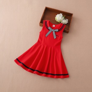 Vestidos para Niña E2WOO, Diseño Nuevo, Vestido Marinero sin Mangas con Vuelo para Niñas de 3 a 12 Años - Product Image 3