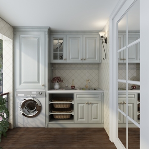 Mueble de Lavadero de Diseño Moderno, Impermeable y Personalizado de Alta Gama YALIG para Apartamento - Product Image 4