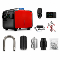 Chauffage de stationnement diesel tout-en-un 8KW 12V 24V avec réservoir de carburant intégré de 5L, application Bluetooth, pour camion, camping-car, fourgonnette