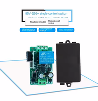 Télécommande universelle sans fil 433MHz Rf AC 110V 220V 10Amp 2200W 1CH relais récepteur et interrupteur d'éclairage pour dispositif de lampe à ampoule