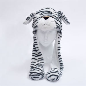 Logotipo personalizado niños dibujos animados invierno felpa Animal lindo gato sombreros Cosplay invierno orejeras sombrero - Product Image 5