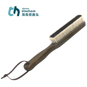 Fedora Hat Brush Lint Remover Duster Brosses pour chapeaux en <span class=keywords><strong>feutre</strong></span> Crin de cheval (<span class=keywords><strong>noir</strong></span>) Brosse en bois - Product Image 6