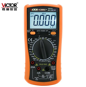VC890C+ รุ่นมืออาชีพ พร้อมเทคโนโลยี True RMS 0-1000V/0.01mA-20A (0.01% + 1) ความแม่นยำสูง สำหรับใช้งานในอุตสาหกรรม - Product Image 1