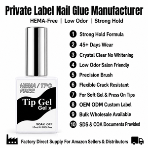Colla Professionale per Unghie 15ml, Asciugatura Rapida, Forte Adesione, <span class=keywords><strong>Gel</strong></span> 4in1 per Diamanti e Decorazioni, Lunga Durata, per Salone di Bellezza - Product Image 4