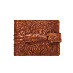 Portafogli da uomo in vera pelle <span class=keywords><strong>portafoglio</strong></span> con blocco Rfid Bifold a grana di <span class=keywords><strong>coccodrillo</strong></span> all'ingrosso della fabbrica alla moda - Product Image 4