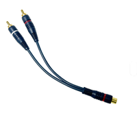Neues Großhandels-Audioverteilerkabel für Damen- und Herrengeräte, Konverter für Lautsprecher, Goldkabel