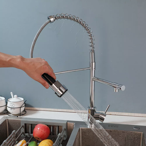 <span class=keywords><strong>Design</strong></span> moderno in acciaio inox singolo manico da <span class=keywords><strong>cucina</strong></span> <span class=keywords><strong>miscelatore</strong></span> a 3 vie a molla valvola in ceramica flessibile per 201 - Product Image 3