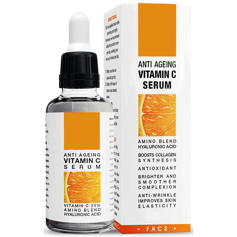 Serum Vitamin C Label Pribadi, Pengangkat Wajah, Esens Perawatan Kulit, Serum Wajah