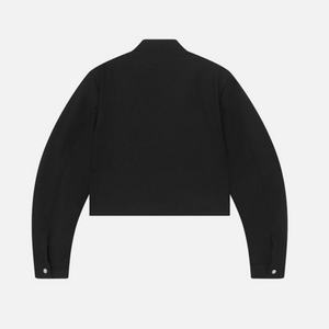 Veste d'hiver personnalisée OEM pour homme, col montant, logo personnalisé, 100 % polyester, coupe courte, multi-zippée, style baril - Product Image 2