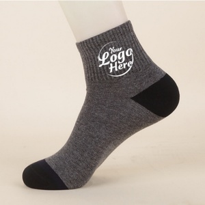 Personalized Logo Men's Summer Crew Socks Thickened Cotton Anti Odor Athletic Breathable Anti <b>Slip</b> Design - Product Image 2