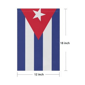 Bandera de Jardín de <span class=keywords><strong>Cuba</strong></span> 12x18, Banderas Pequeñas de Jardín Cubanas para Patio, Terraza, Porche, Día de la <span class=keywords><strong>Independencia</strong></span>, Festival Patriótico - Product Image 1