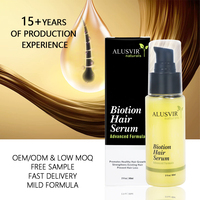 Sérum de croissance des cheveux à l'huile de ricin à la biotine naturelle de marque privée produits à base d'huile de soin capillaire bio anti-chute pour femmes noires