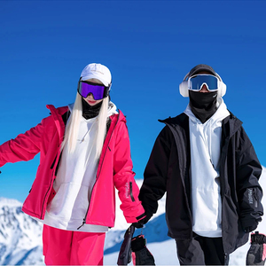 Ensembles de <span class=keywords><strong>ski</strong></span> imperméables pour hommes et femmes, vestes et pantalons de sport d'hiver chauds et épais coupe-vent pour le snowboard et le <span class=keywords><strong>ski</strong></span> - Product Image 1