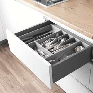 Verbox extra-<b>slim</b> <b>drawer</b>. Full extension. Anthracite. Soft-close. <b>Drawer</b> dimensions: 300 mm. <b>Drawer</b> height: 84 mm. - Product Image 3